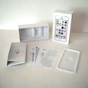 2/$10* iPhone 5S EMPTY BOX White Box Silver 16GB EMPTY BOX ONLY No Phone Incl.